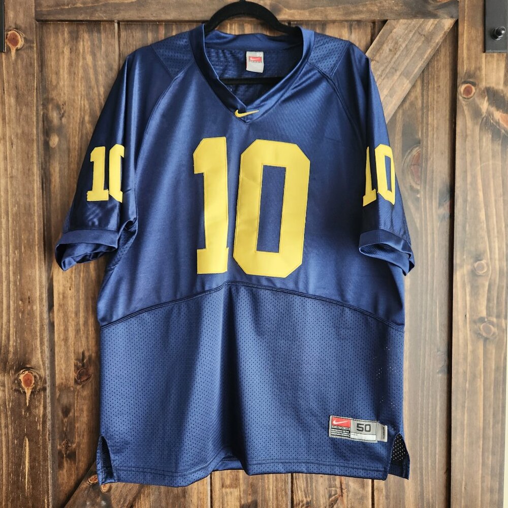 Nike Team NFL Vintage Michigan Wolverines Tom Brady Jersey Size Large